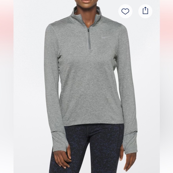Like New- Gray Nike Element Half Zip Pullover - Picture 1 of 5